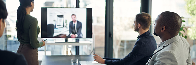 Video Conferencing header image from Visual Technologies in Syracuse NY