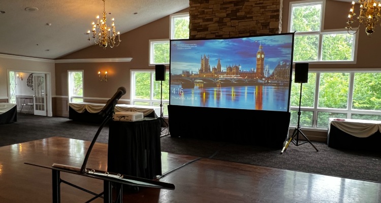av equipment rental near syracuse ny equipment setup in event venue
