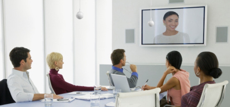audio visual solutions near syracuse ny team meeting virtual in conference room