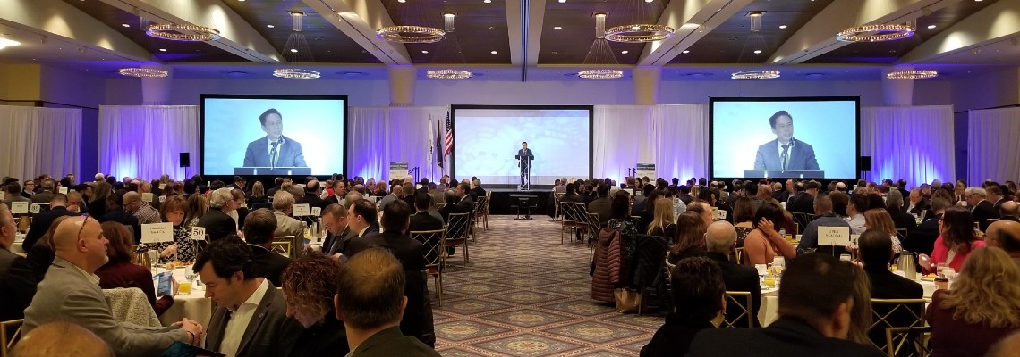 audio visual company near syracuse ny speaker presenting on stage